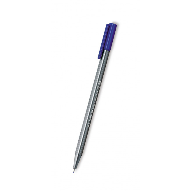 Stylo bleu métallisé, stylo à pointe de feutre bleu métallique
