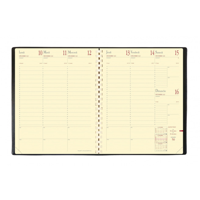 Agenda Quo Vadis MANAGER - 21 x 27 cm - 1 semaine sur 2 pages