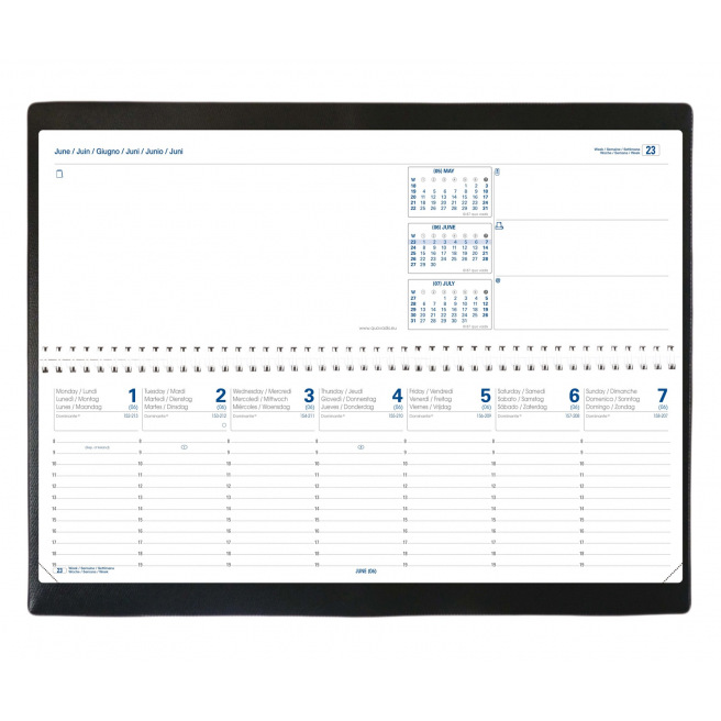 Agenda Quo Vadis AGENDASCOP - 30 x 10 cm - 1 semaine par page + notes