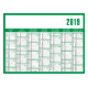 Calendrier planning CLASSIC - 7 mois par face - 55 x 40,5 cm