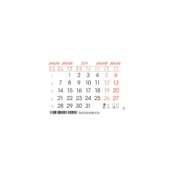 Calendrier chevalet de bureau - 4 mois - 20 x 15 cm