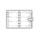 Recharge organiser Mignon SK12 - 7,3 x 12 cm - 1 semaine sur 2 pages