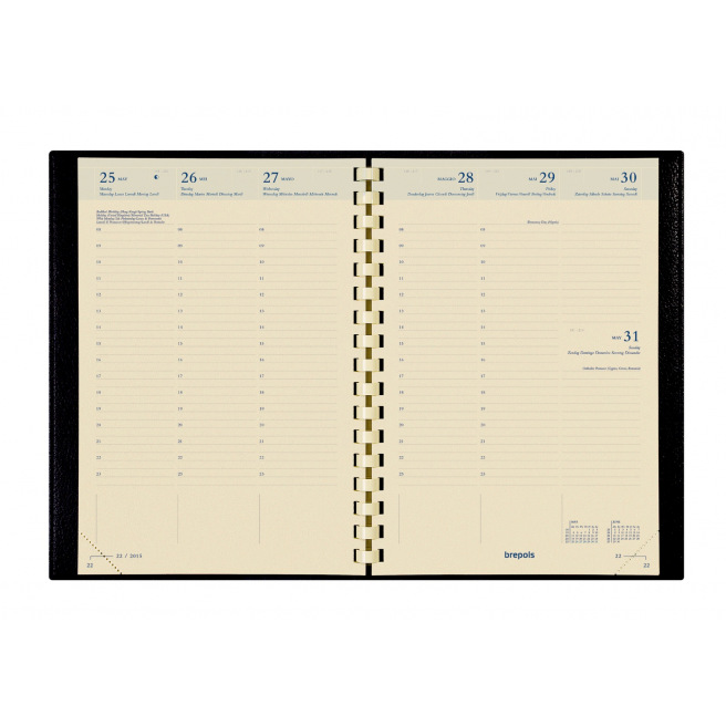 Agenda Scolaire Brepols BRETIME 16 MOIS - 14,8 X 21 Cm - 1 Semaine Sur ...