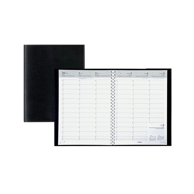 Agenda Brepols OMEGA - 21 X 29 Cm - 1 Semaine Sur 2 Pages