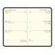 Agenda Exacompta semainier - 7,5 x 11,5 cm - 1 semaine sur 2 pages - recharge seule