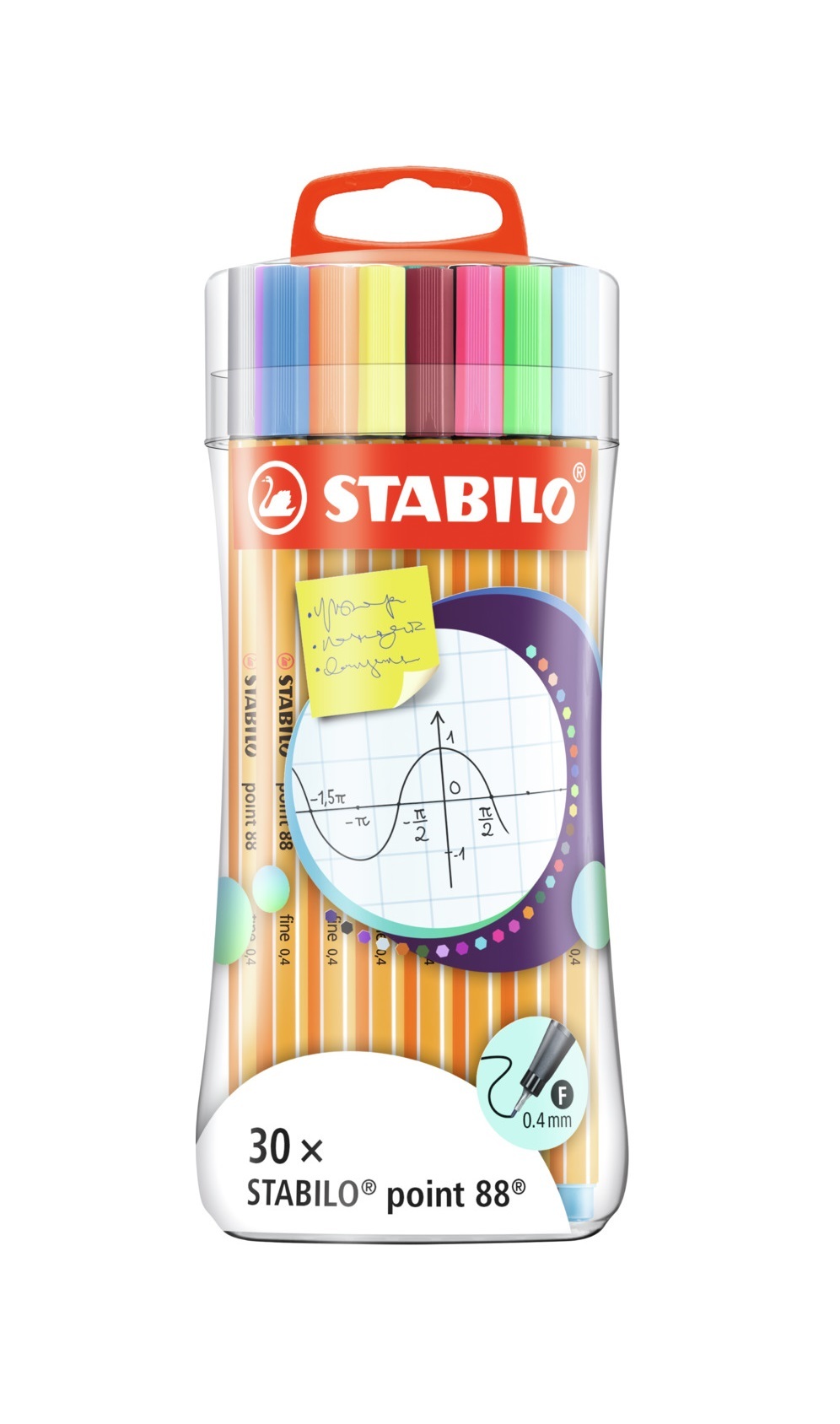 Etui Colorparade de 20 stylos-feutres STABILO point 88 - pointe fine -  Stylos Feutre - Stylos