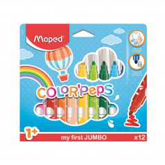 Feutres de coloriage Maped COLOR'PEPS GLITTER - boîte de 10