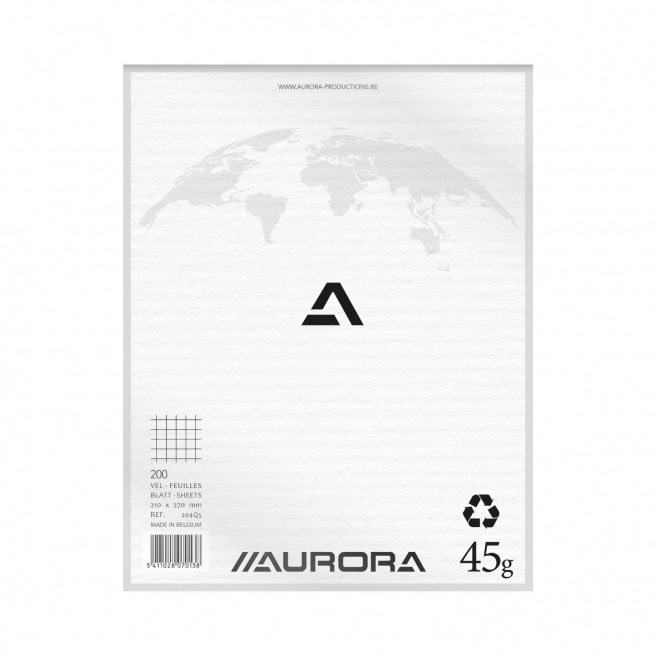 Aurora - Cahiers de brouillon A5 fins - 96 pages - 100 % recyclé