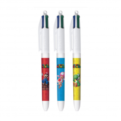 Bic 4 Colours Fun, stylo bille, 0,32 mm, 4 couleurs d'encre pastel