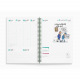 Agenda KROLL grand format - 19 x 24,5 cm - 1 semaine sur 2 pages