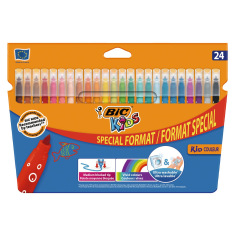 BIC Etui de 12 crayons de couleur KIDS AQUACOULEUR 12 Couleurs - Tout Le  Scolaire
