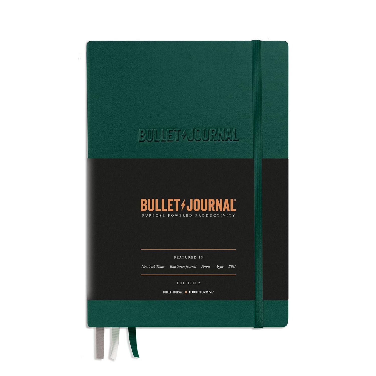 Cahier bullet journal, vert pointillé, 21 x 14 cm