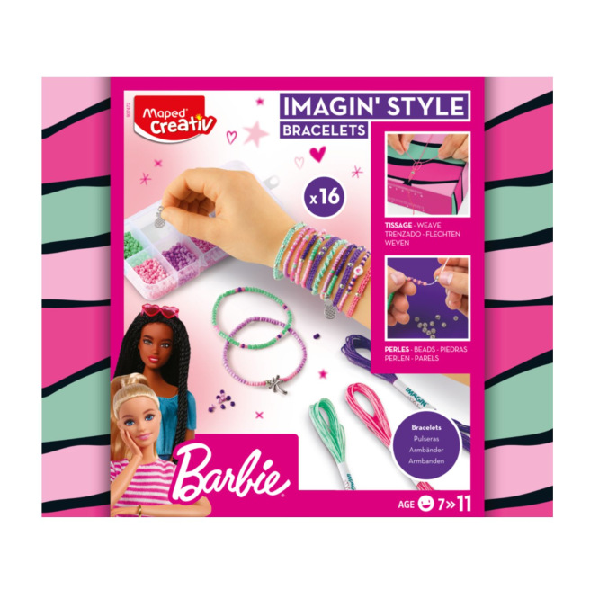 Kit MAPED CREATIV IMAGIN'STYLE BRACELETS BARBIE