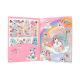 Carnet créatif Top Model CREATE YOUR UNICORN WORLD avec stickers