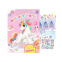 Carnet créatif Top Model CREATE YOUR UNICORN WORLD avec stickers