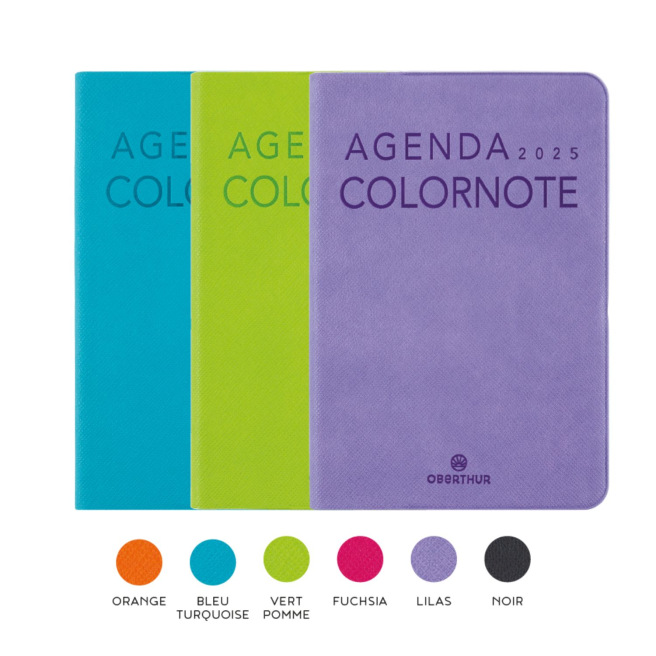 Agenda Oberthur COLORNOTE - 10 x 15 cm - 1 semaine sur 2 pages