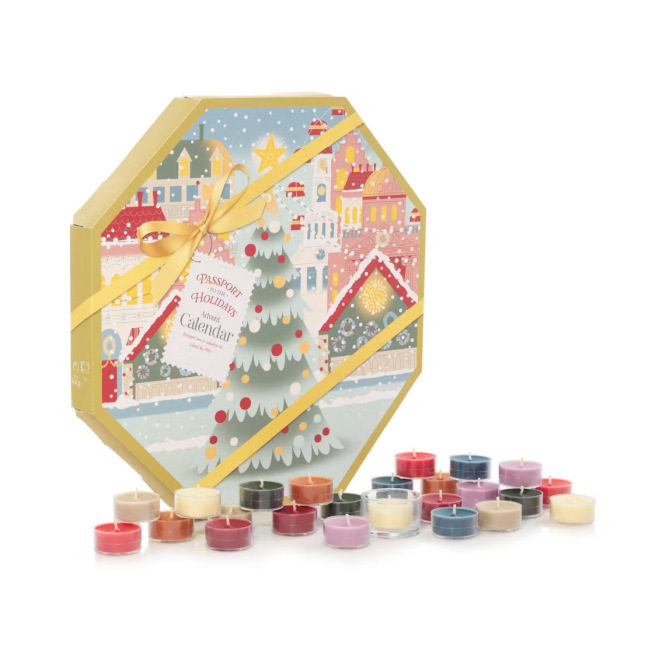 Calendrier de l'Avent couronne Yankee Candle PASSPORT TO THE HOLIDAYS