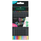 Crayons de couleur Faber-Castell BLACK EDITION