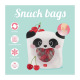 Pochette sac pour aliments Legami SNACK BAGS - paquet de 3