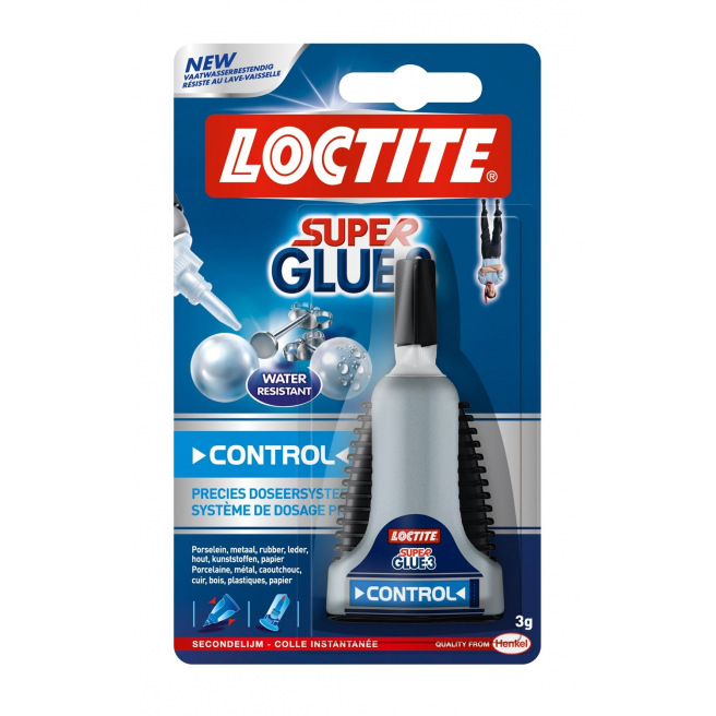 Colle Super Glue Control UHU sans solvant 3g 