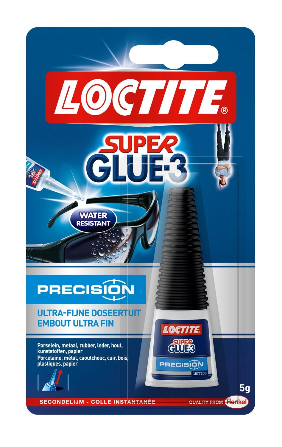Colle Super Glue à embout pointe - Prise Rapide - 2g x 4pcs